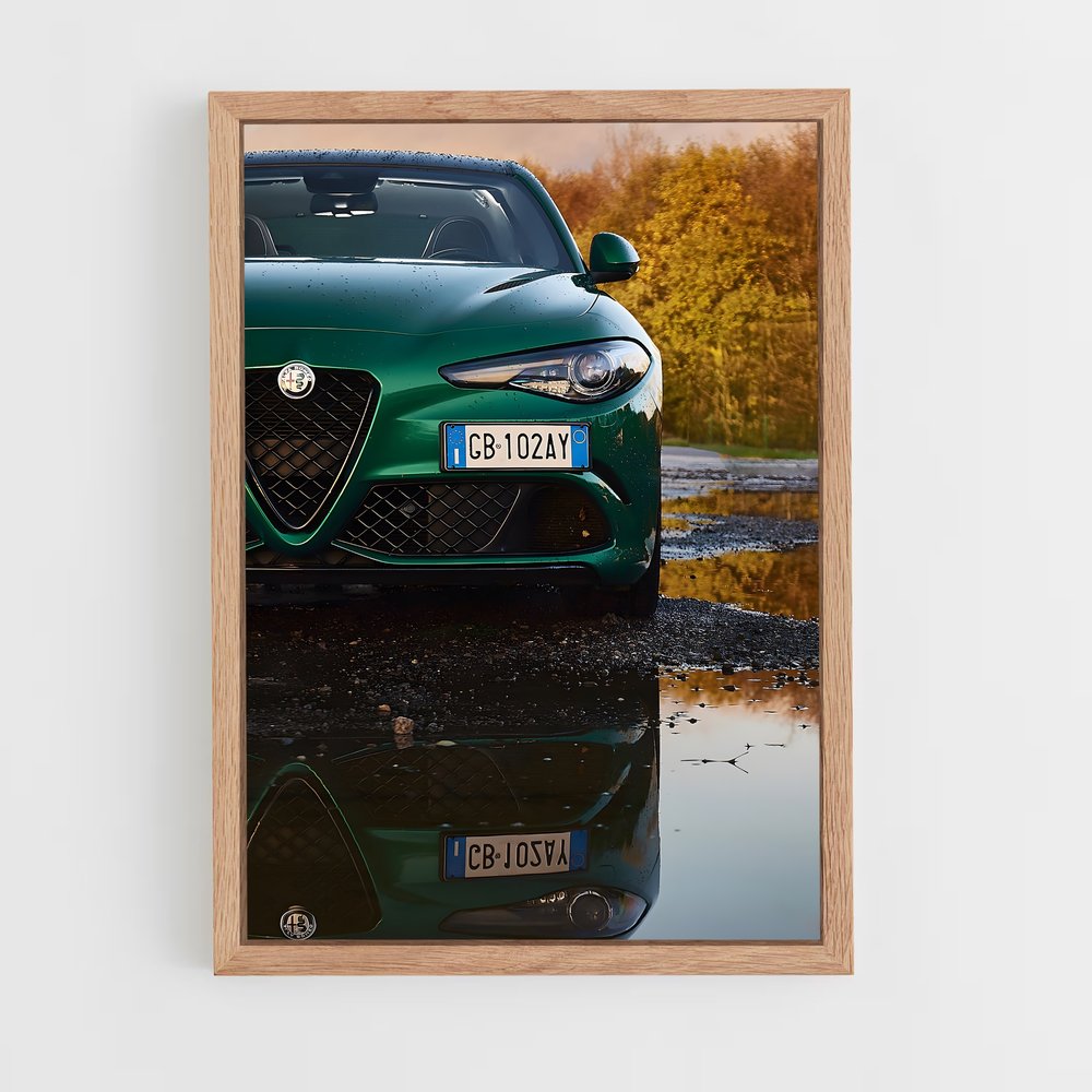 Poster Puddle Racer – affiche Alfa Romeo (vue 4)